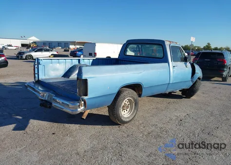 1991 Dodge D-Series D150 z USA, uszkodzony, nr VIN 1B7GE16Y1MS217408